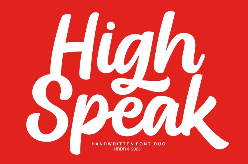 High Speak Font