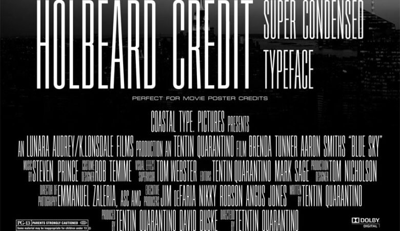 Holbeard Credit Font