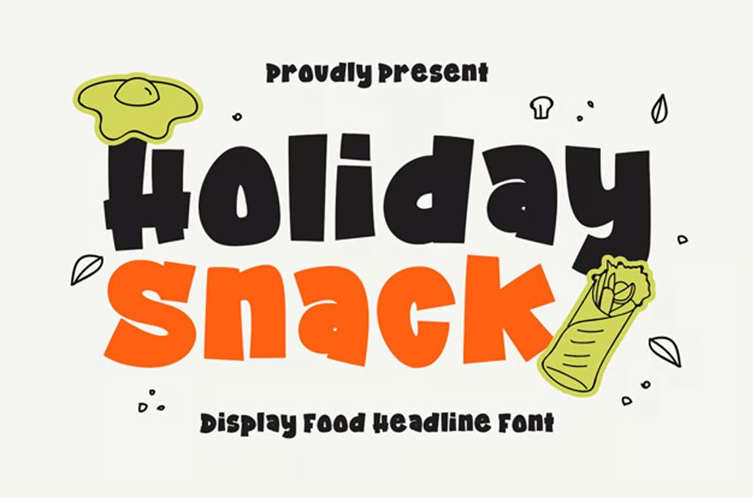 Holiday Snack Font