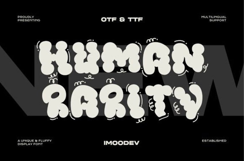 Human Rarity Font