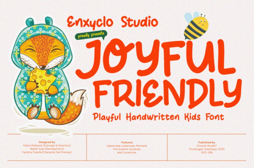 Joyful Friendly Font