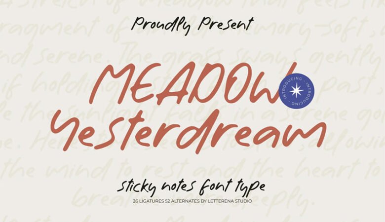Meadow Yesterdream Font