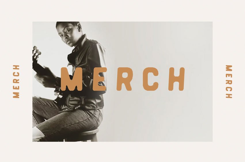 Merch Regular Thin Font