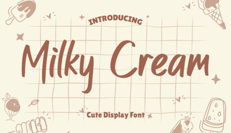 Milky Cream Font