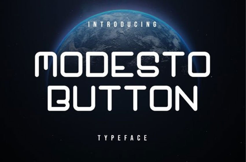 Modesto Button Font