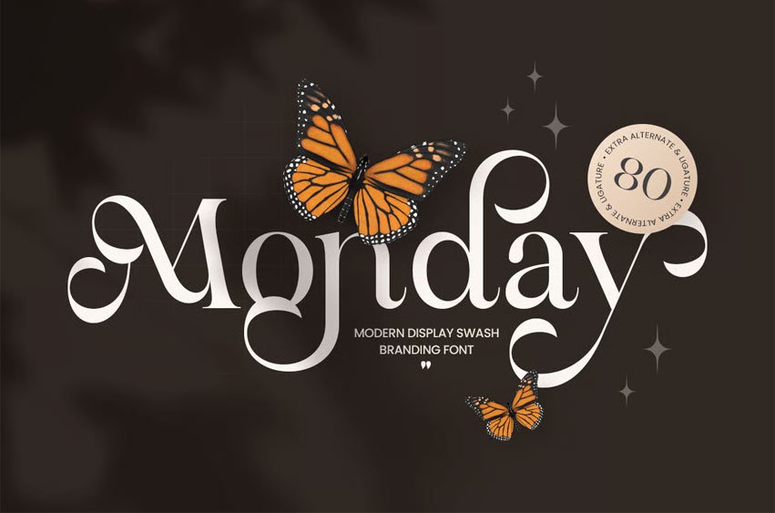 Monday Display Font