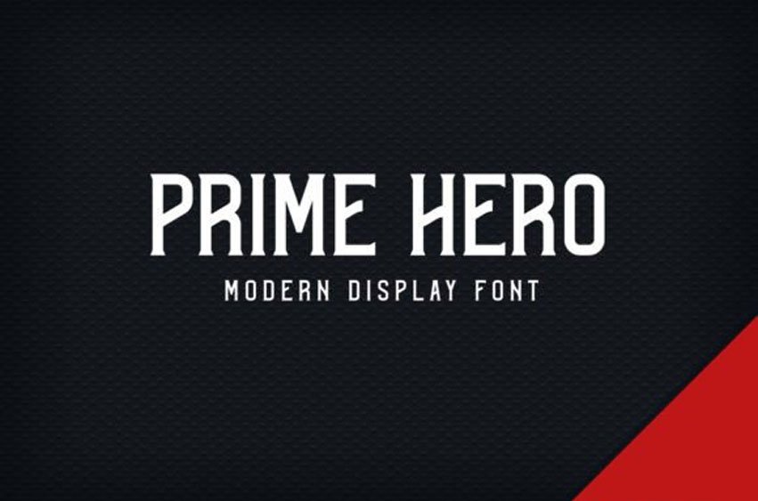 Prime Hero Font