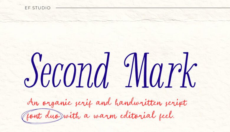 Second Mark Font
