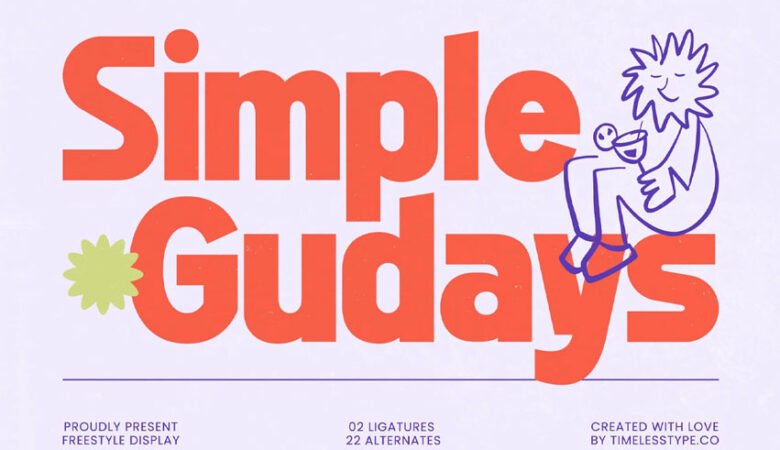 Simple Gudays Font
