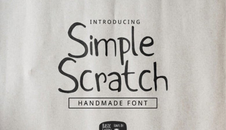 Simple Scratch Font