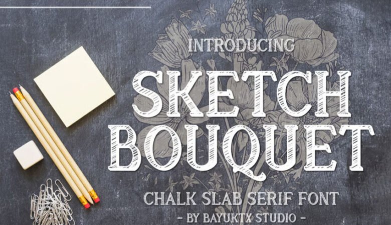 Sketch Bouquet Font