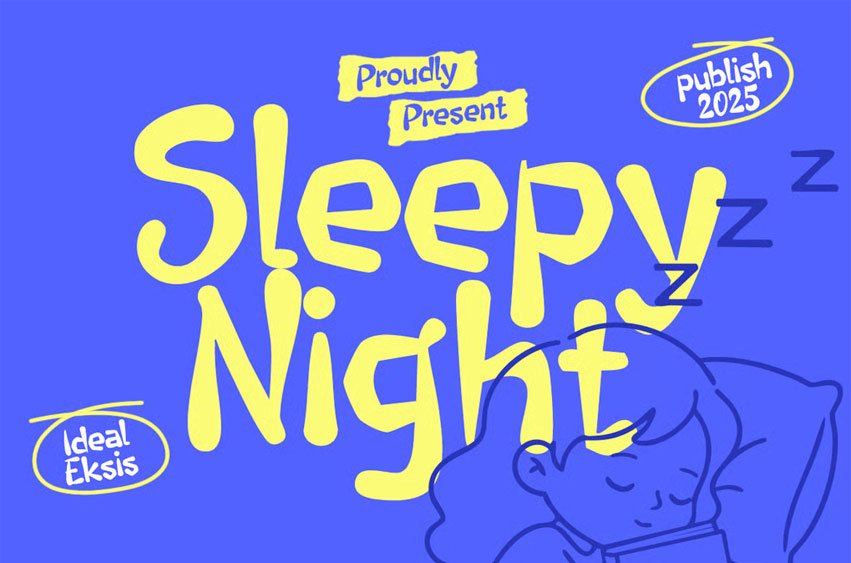 Sleepy Night Font