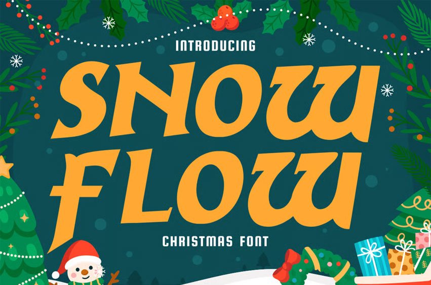 Snow Flow Font