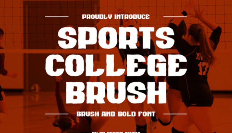Sports College Brush Font