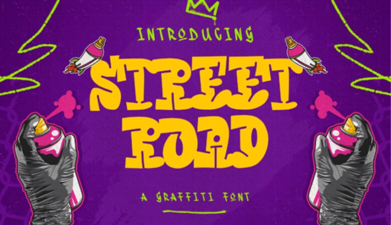Street Road Graffiti Font