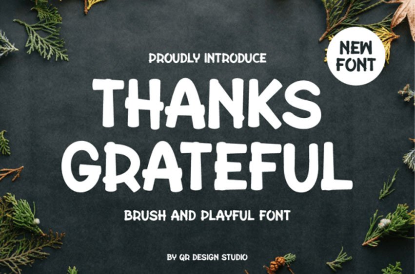 Thanks Grateful Font