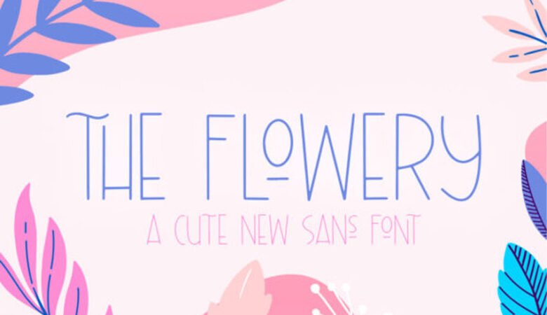 The Flowery Font