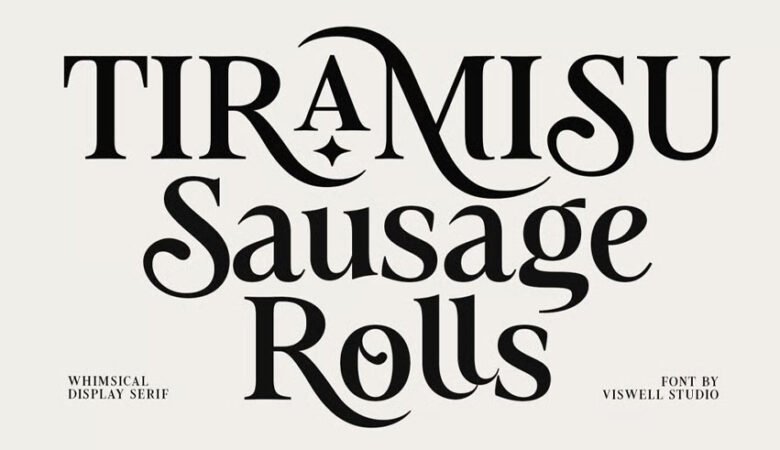 Tiramisu Sausage Rolls Font