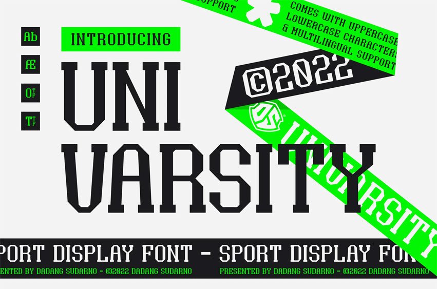 Univarsity Font