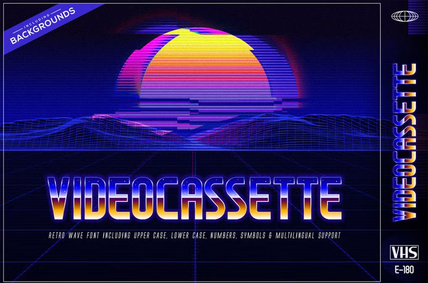 Videocassette Font