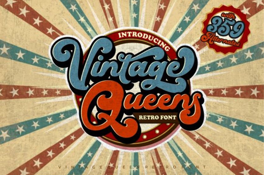 Vintage Queens Font