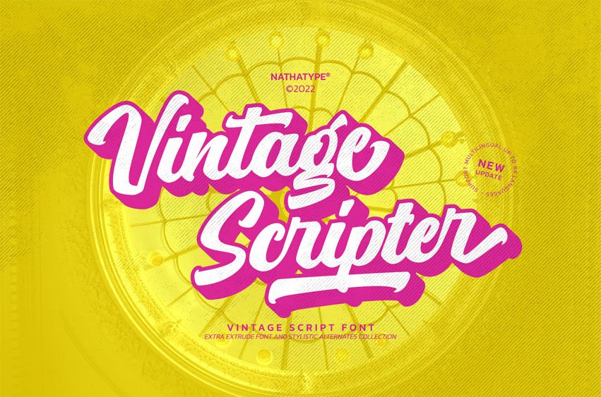 Vintage Scripter Font