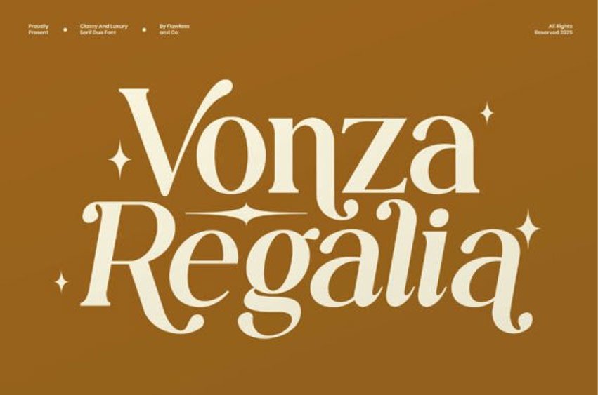Vonza Regalia Font
