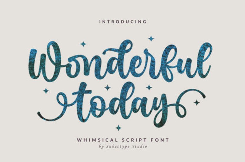 Wonderful Today Font