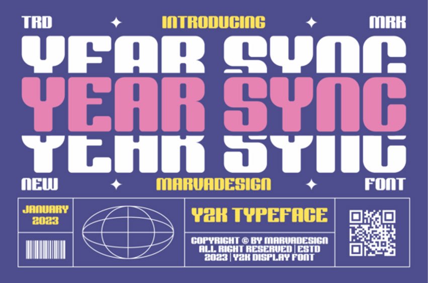 Year Sync Font