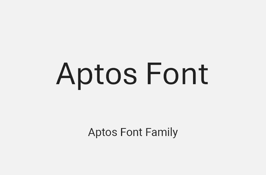 Aptos Family Font