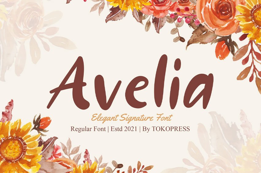Avelia Elegant Font