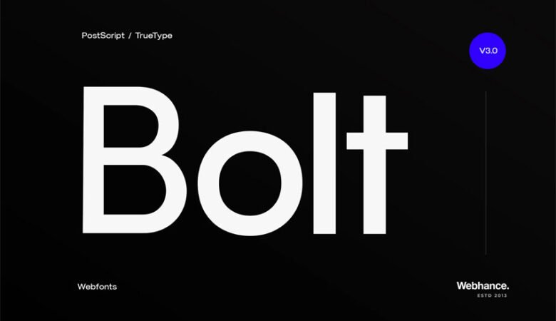 Bolt Sans Font