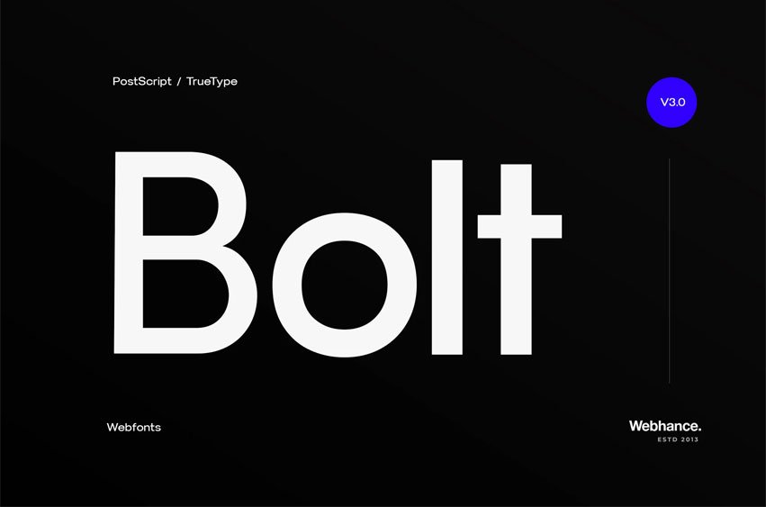 Bolt Sans Font