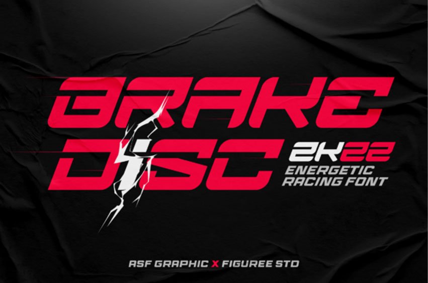 Brake Disc Font