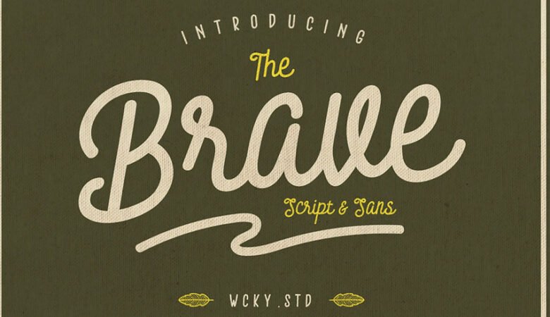 Brave Typeface Font