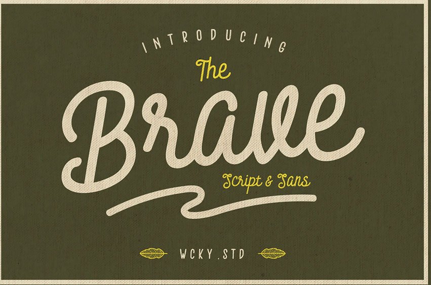 Brave Typeface Font