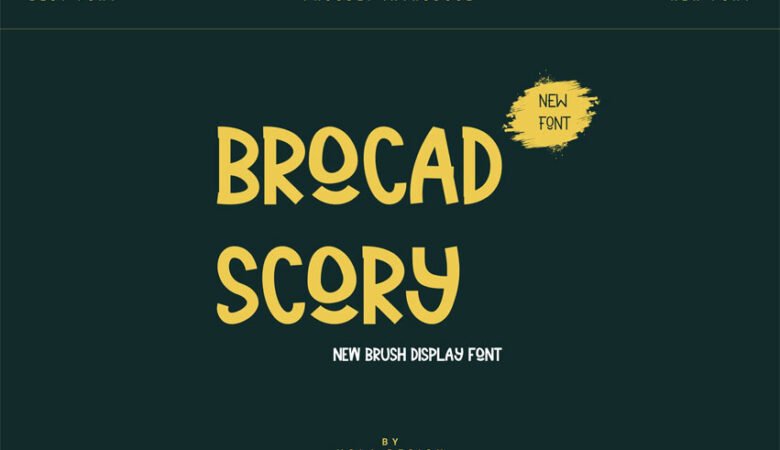 Brocad Scory Font