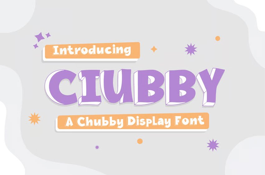 Chubby Display Font