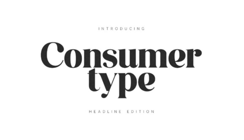 Consumer Type Font