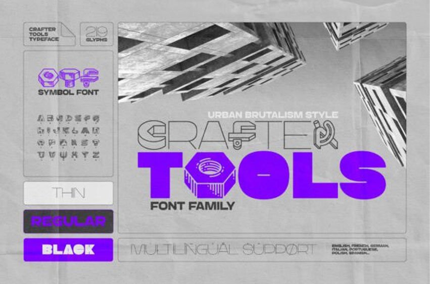 Crafter Tools Font