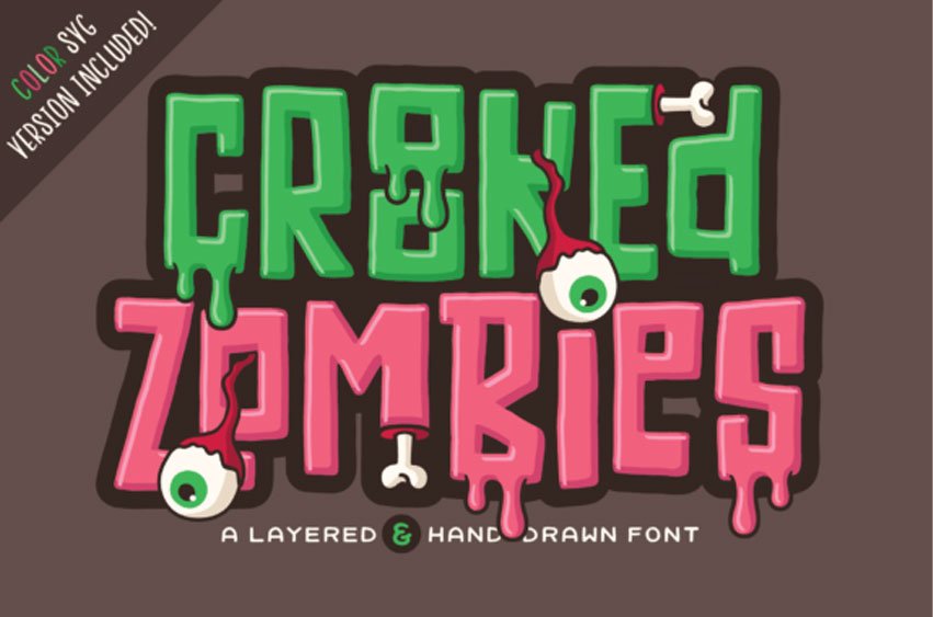 Crooked Zombies Font