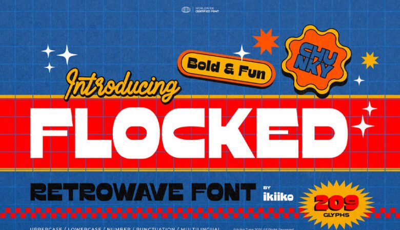 Flocked Font