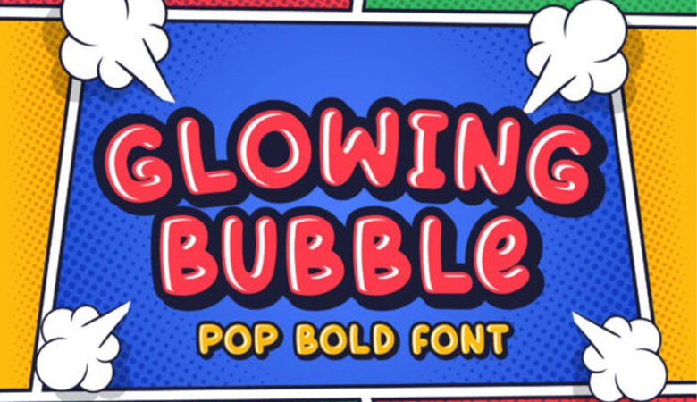 Glowing Bubble Font