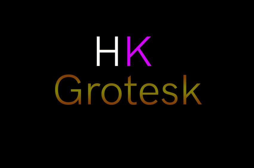 HK Grotesk Font