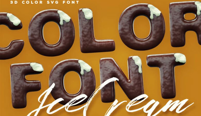 Ice Cream Color Font