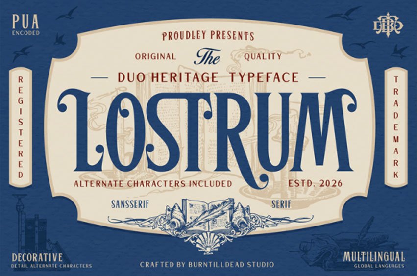 Lostrum Font