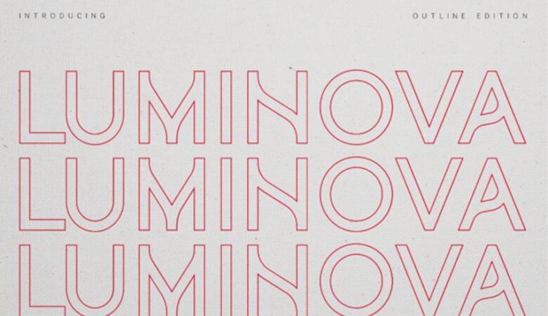 Luminova Outline Font