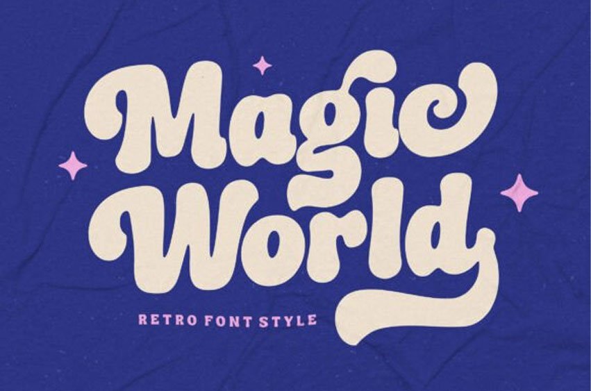 Magic World Retro Font