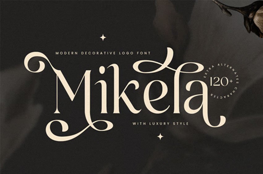 Mikela Curvy Font