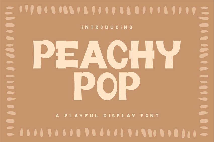 Peachy Pop Font